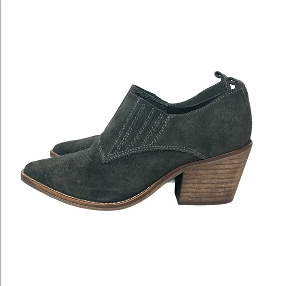 Anthropologie Sixty Seven Gray Western Ankle Boot - Picture 1 of 11